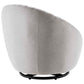 Whirr Tufted Fabric Fabric Swivel Chair | Polyester by Modway
