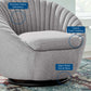 Whirr Tufted Fabric Fabric Swivel Chair | Polyester by Modway