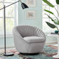 Whirr Tufted Fabric Fabric Swivel Chair | Polyester by Modway