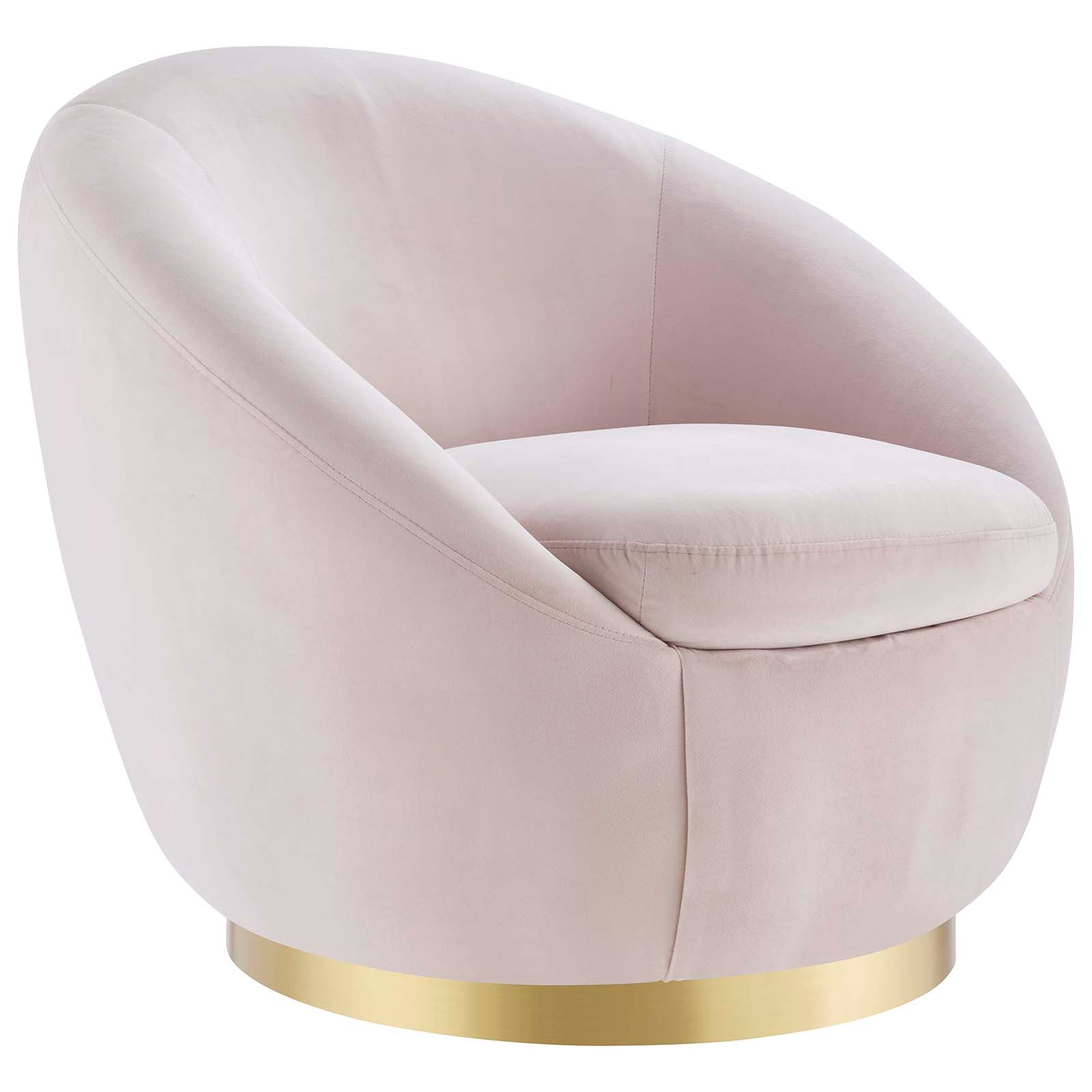 Humpty Chair Buttercup Performance Velvet Performance Velvet Swivel Chair by Modway ...