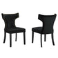 Curve Performance Velvet Dining Chairs (Set of 2) by Modway