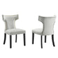 Curve Performance Velvet Dining Chairs (Set of 2) by Modway