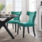 Curve Performance Velvet Dining Chairs (Set of 2) by Modway