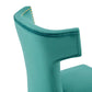 Curve Performance Velvet Dining Chairs (Set of 2) by Modway