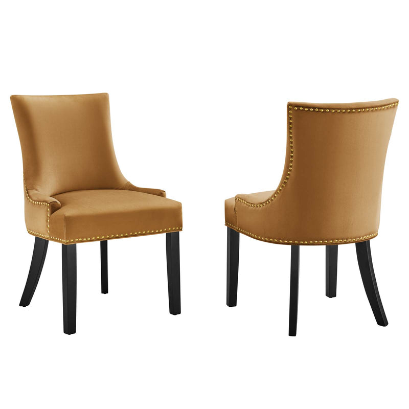 Marquis Performance Velvet Dining Chairs (Set of 2) by Modway