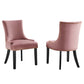 Marquis Performance Velvet Dining Chairs (Set of 2) by Modway