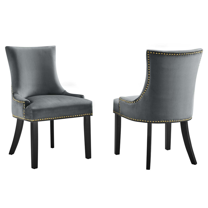 Marquis Performance Velvet Dining Chairs (Set of 2) by Modway