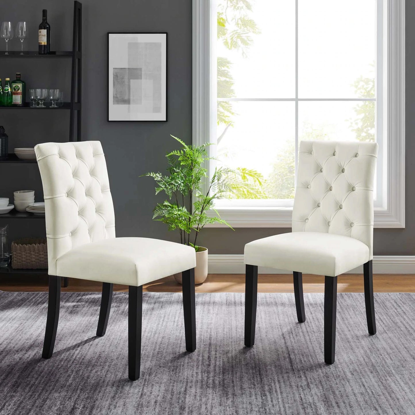 Duchess Performance Velvet Dining Chairs (Set of 2) by Modway