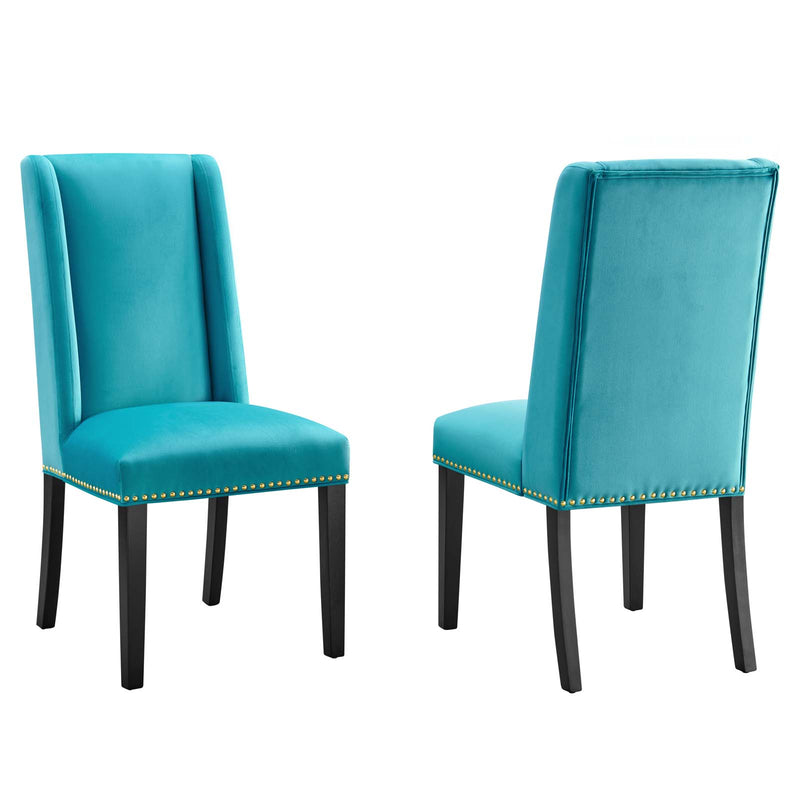 Baron Performance Velvet Dining Chairs (Set of 2) by Modway