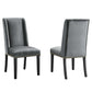 Baron Performance Velvet Dining Chairs (Set of 2) by Modway