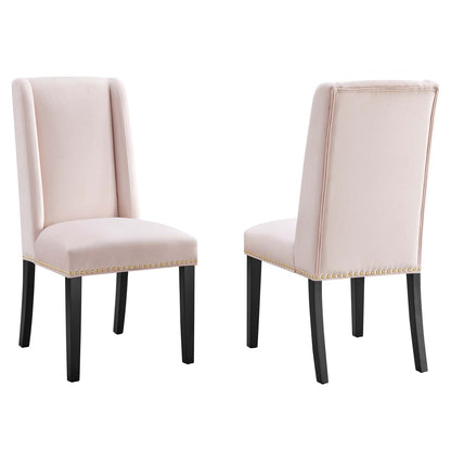 Baron Performance Velvet Dining Chairs (Set of 2) by Modway