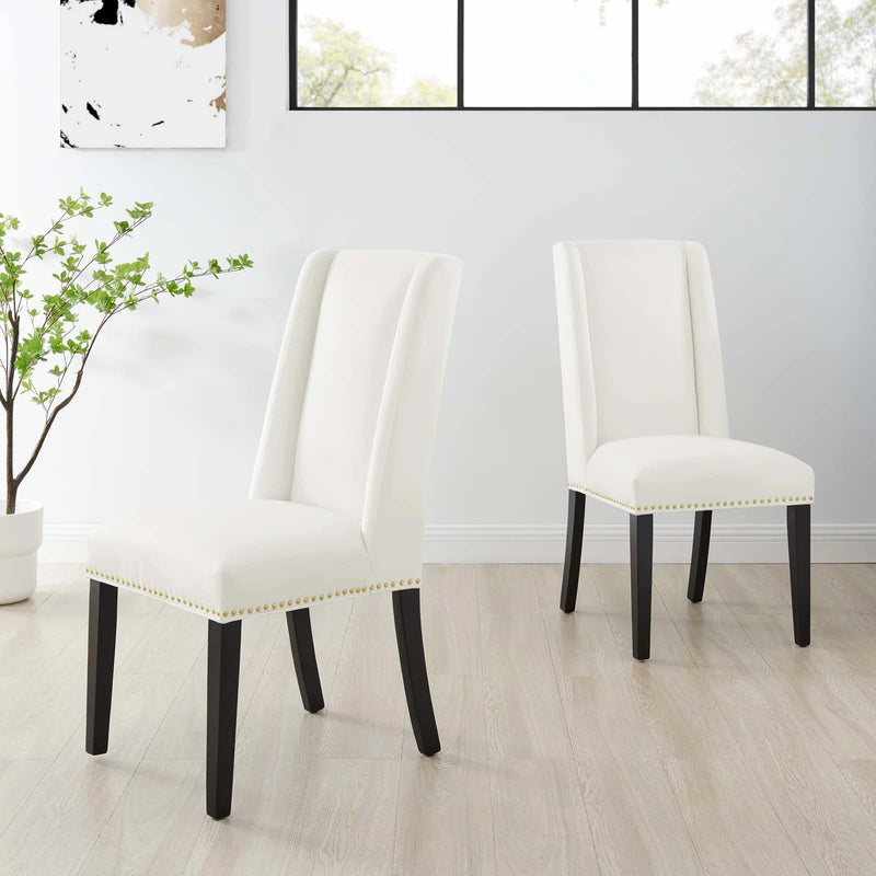 Baron Performance Velvet Dining Chairs (Set of 2) by Modway