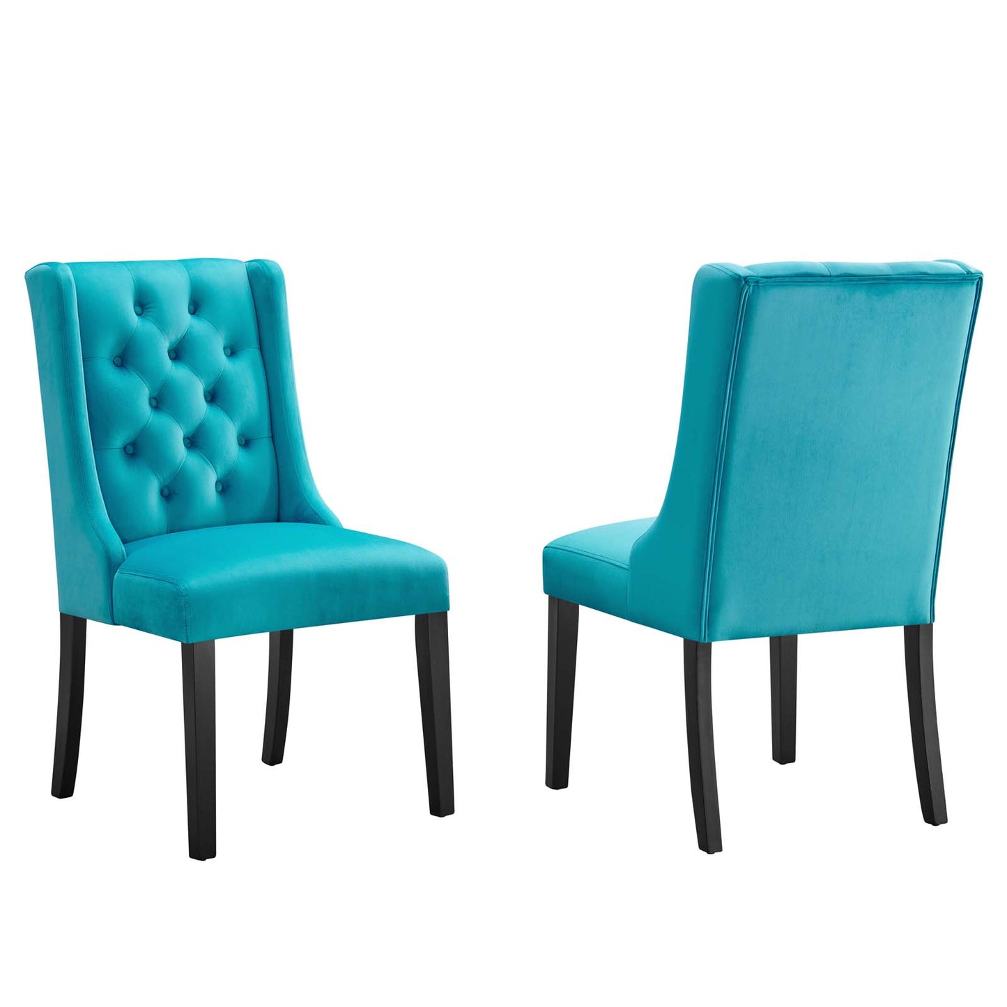 Baronet Performance Velvet Dining Chairs (Set of 2) by Modway