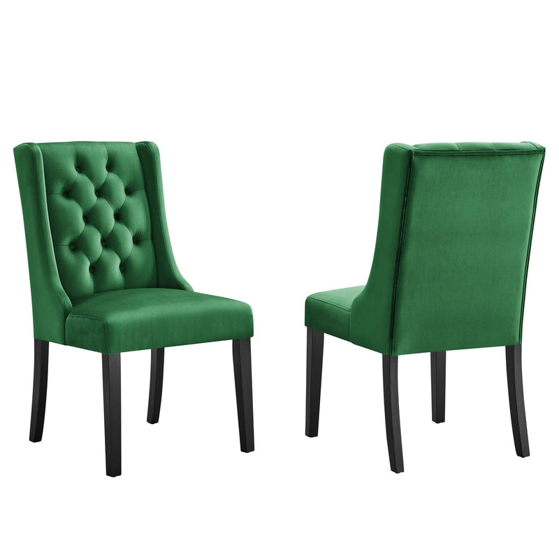 Baronet Performance Velvet Dining Chairs (Set of 2) by Modway