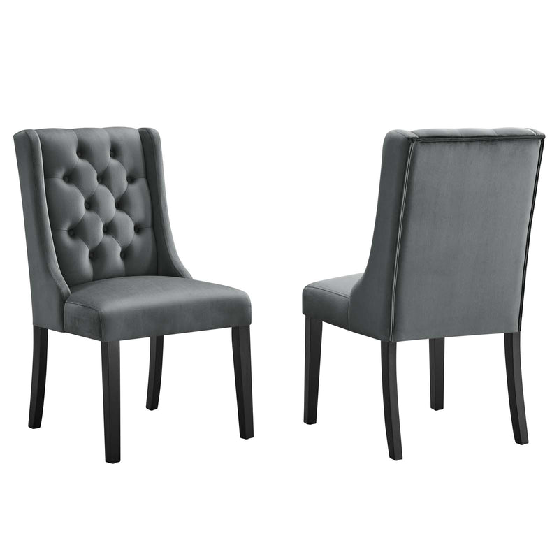 Baronet Performance Velvet Dining Chairs (Set of 2) by Modway