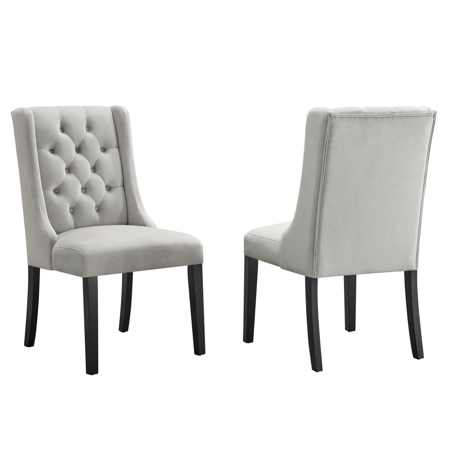 Baronet Performance Velvet Dining Chairs (Set of 2) by Modway