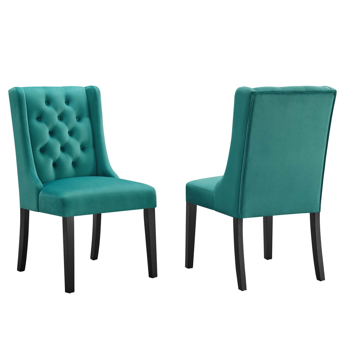Baronet Performance Velvet Dining Chairs (Set of 2) by Modway