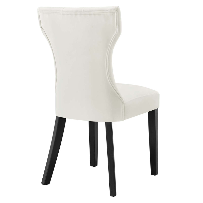 Silhouette Performance Velvet Dining Chairs (Set of 2) by Modway