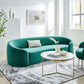 Contessa Performance Velvet Sofa in Teal by Modway