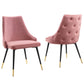 Adorn Dining Side Chair Performance Velvet Set of 2 by Modway