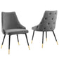Adorn Dining Side Chair Performance Velvet Set of 2 by Modway
