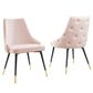 Adorn Dining Side Chair Performance Velvet Set of 2 by Modway