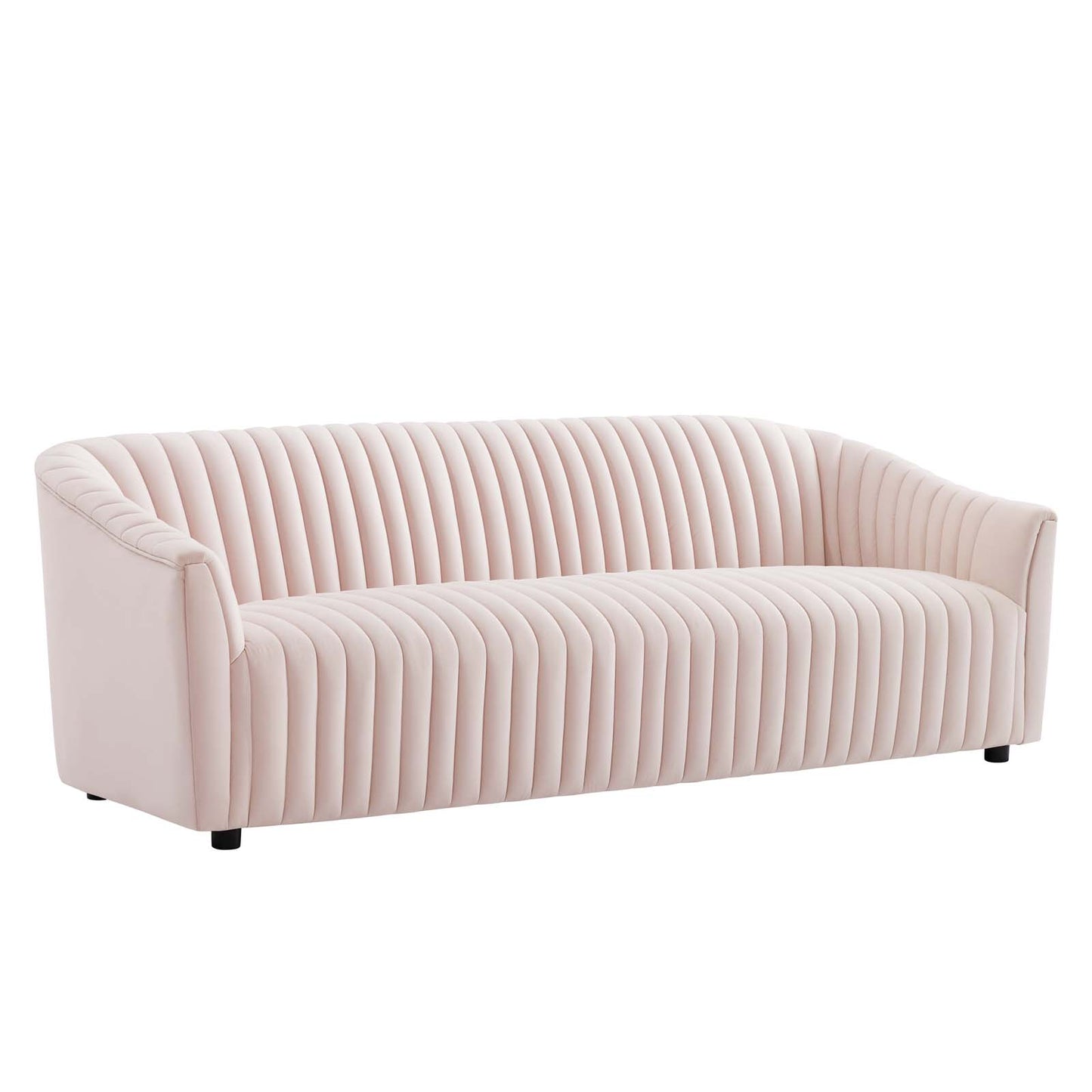 Announce Performance Velvet Channel Tufted Sofa by Modway