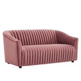 Announce Performance Velvet Channel Tufted Loveseat by Modway