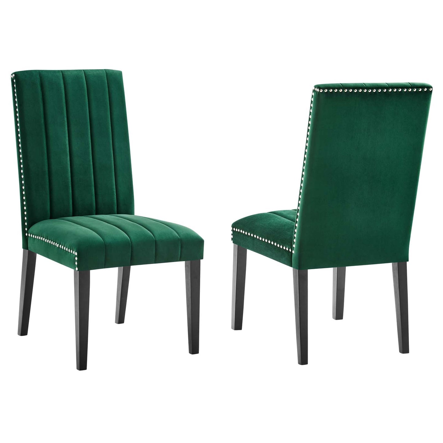 Catalyst Performance Velvet Dining Side Chairs - Set of 2 by Modway