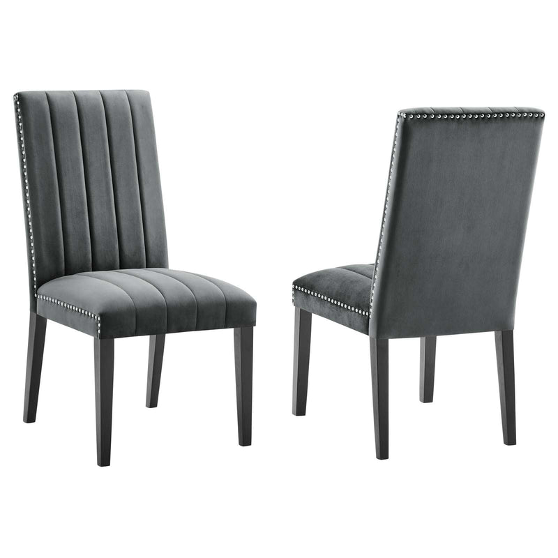 Catalyst Performance Velvet Dining Side Chairs - Set of 2 by Modway