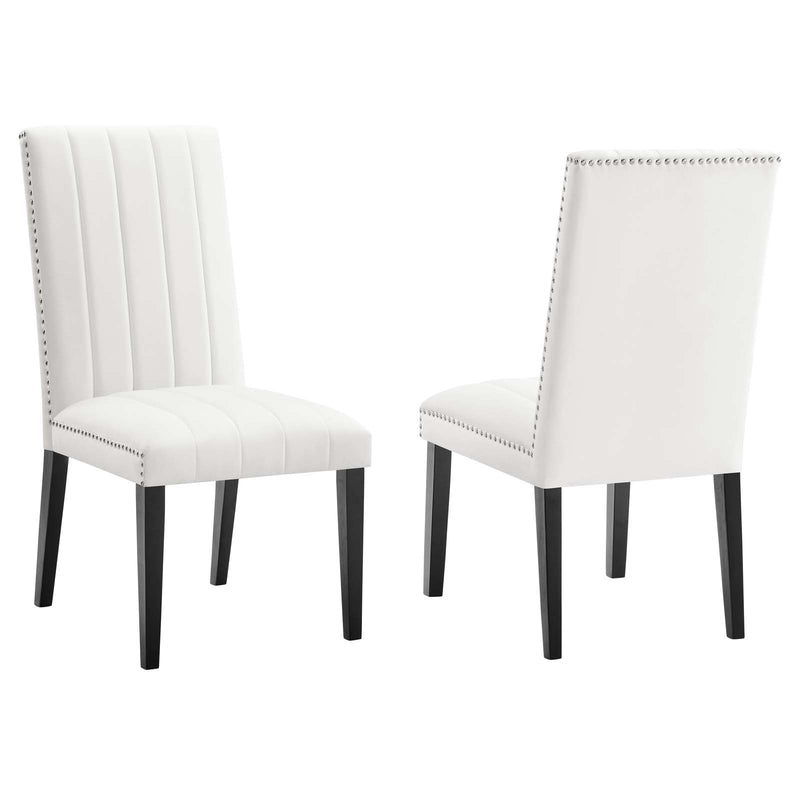 Catalyst Performance Velvet Dining Side Chairs - Set of 2 by Modway