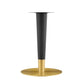 Zinque 24" Square Dining Table Gold White by Modway