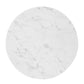 Zinque 28" Artificial Marble Dining Table Gold White by Modway