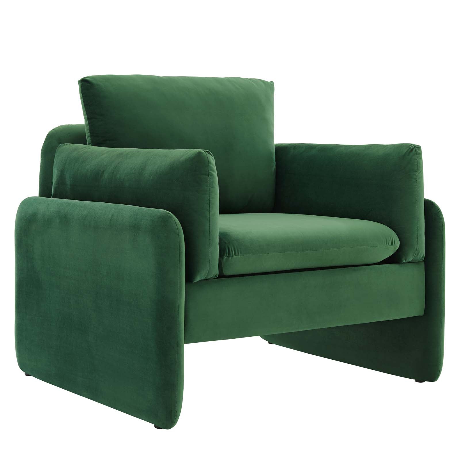 Emerald velvet online armchair