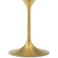 Lippa 36" Wood Dining Table Gold Natural by Modway
