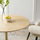 Lippa 36" Wood Dining Table Gold Natural by Modway