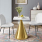 Tupelo 24" Square Dining Table Gold White by Modway
