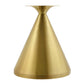 Tupelo 47" Dining Table Gold White by Modway