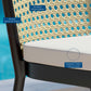 Melbourne Outdoor Patio Dining Side Chair in Ivory White by Modway