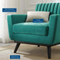 Engage Channel Tufted Performance Velvet Armchair by Modway
