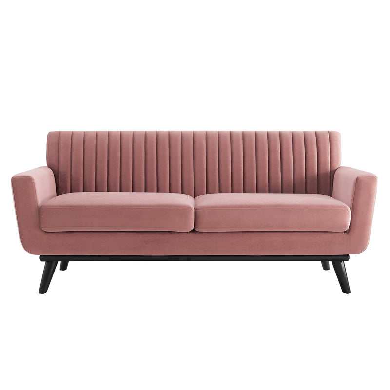 Engage Channel Tufted Performance Velvet Loveseat by Modway