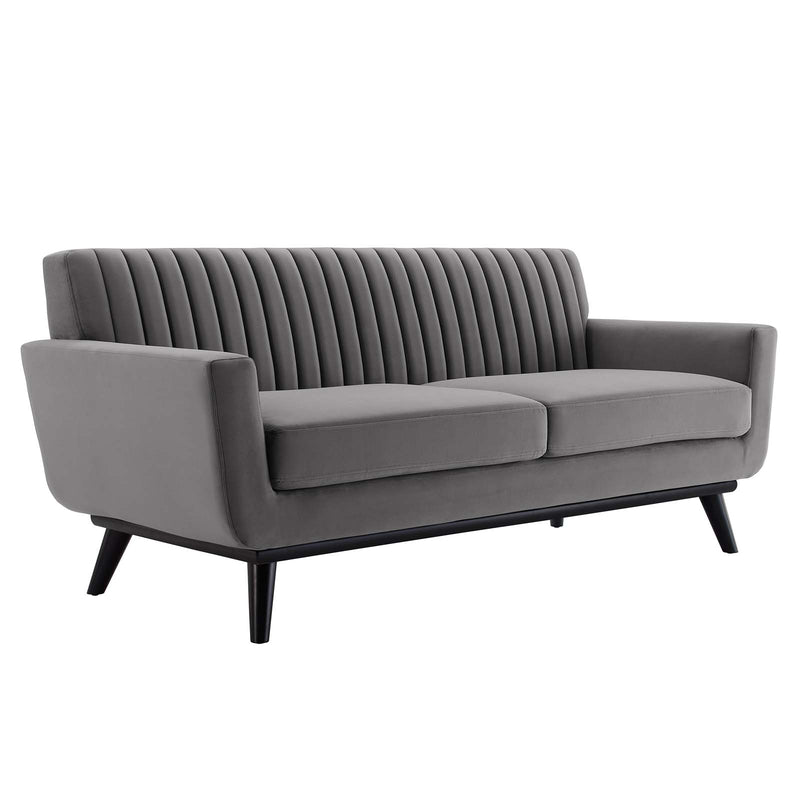 Engage Channel Tufted Performance Velvet Loveseat by Modway