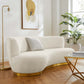 Kindred Upholstered Fabric Sofa in Gold Ivory by Modway