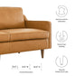 Impart Genuine Leather Sofa by Modway