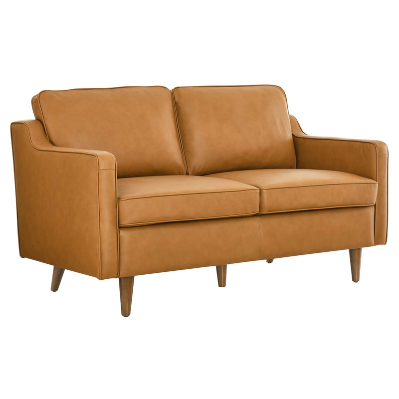 Impart Genuine Leather Loveseat by Modway