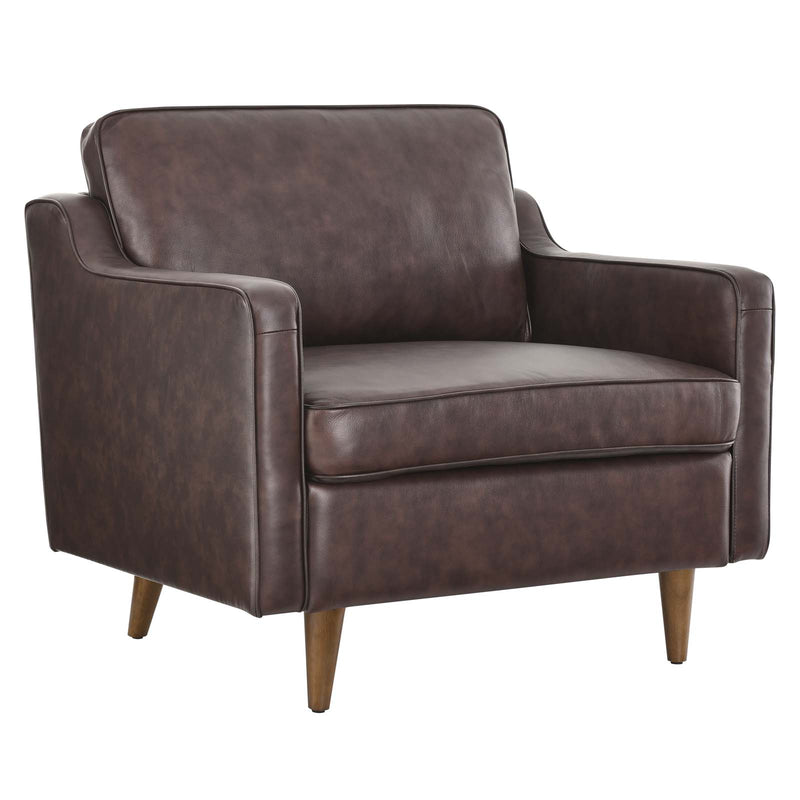 Impart Genuine Leather Armchair by Modway