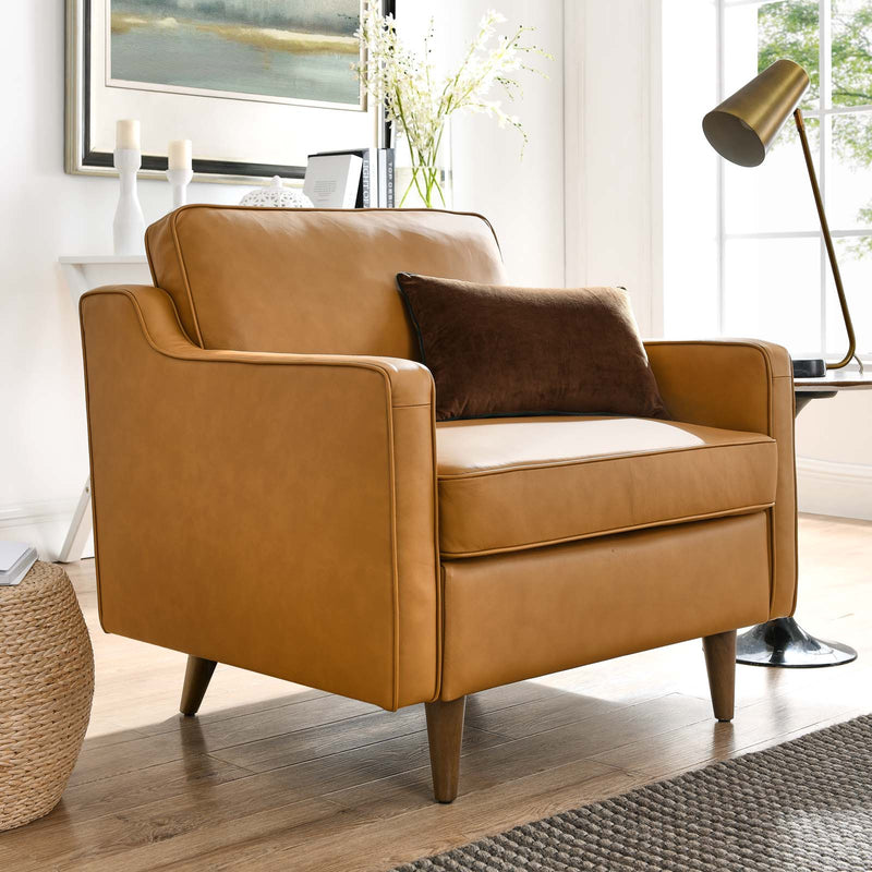 Impart Genuine Leather Armchair by Modway