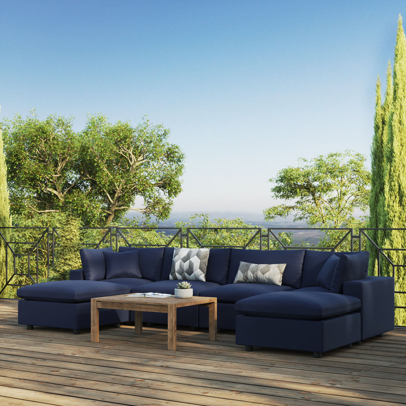 Commix 6-Piece Outdoor Patio Sectional Sofa by Modway
