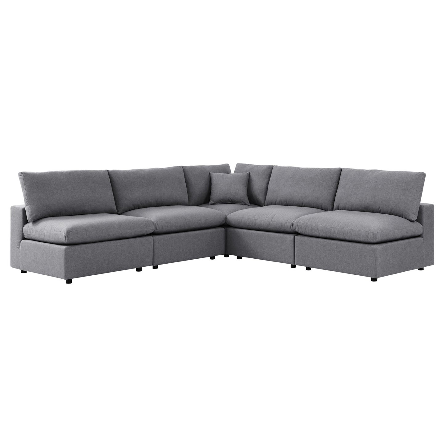 Commix 5-Piece Sunbrella Outdoor Patio Sectional Sofa by Modway