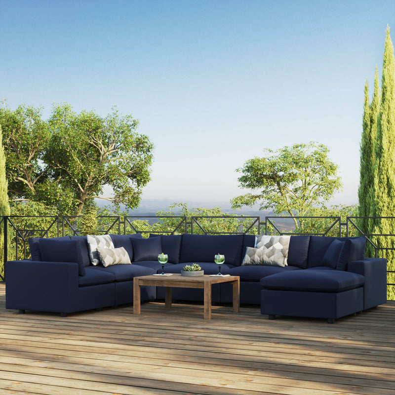 Commix 7-Piece Outdoor Patio Sectional Sofa by Modway